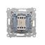 Two-way switch, Push In system, (module), Simon 24, IP20/IP44, 10AX, graphite mat thumbnail 2