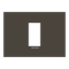 Frame 1 module - Niessen logo - Anthracite thumbnail 1