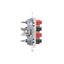 Double socket outlet with earthing and shutters - Czech pin system, 16A, cream white/electro white thumbnail 1