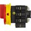 P3-100/EA/SVB/N Main switch, P3, 100 A, flush mounting, 3 pole + N, Emergency switching off function, With red rotary handle and yellow locking ring, Lockable in the thumbnail 16