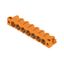 PCB plug-in connector, male header, Flange, THT solder connection, 7.62 mm, Number of poles: 7, 90°, Solder pin length (l): 3.2 mm, tinned, orange, Box thumbnail 2