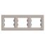 Asfora-horizontal 3-gang frame-bronze thumbnail 2