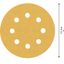 EXPERT C47 Sandpaper with 8 holes for Random Orbital Sanders 115 mm, G 18 5-pc thumbnail 2