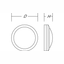 ROUNDED MAXI, 19 W, 1050 lm, 830, silver, on/off Ceiling and wall lumi thumbnail 4