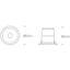 WHITE 8W WW IP20 230V DARK LIGHT thumbnail 2