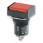 Pushbutton, illuminated, square, IP65, red A16 2010F thumbnail 2