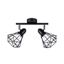 CEILING LAMP ARTEMIS 2 BLACK E14 2X40 IP20 thumbnail 1