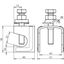 Connecting clamp f. Rd 6-22/Fl 40mm St/bare with clamp. frame f. Rd 6- thumbnail 2