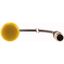 C22-L-Y-24-P3 Indicator light, Flat, Cable (black) with M12A plug, 4 pole, 0.5 m, Lens yellow, LED white, 24 V AC/DC thumbnail 2