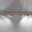 CEILING LAMP ZEKE 4 OAK GU10 4X40W IP20 thumbnail 2