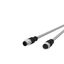 M12 Sensor/actuator cable, A-coded, 5.0 m, M12 plug straight - M12 jac thumbnail 1