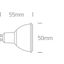 WHITE COB 1W WW GU10 60deg 230V thumbnail 2