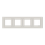 Frame 4-gang / 2+2+2+2-modules - Niessen logo - S - Dune thumbnail 1