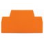 End and intermediate plate 2.5 mm thick orange thumbnail 1