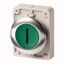 M30C-FDRL-G-X1 Illuminated pushbutton actuator, RMQ-Titan, Flat, maintained, green, inscribed, Metal bezel thumbnail 1