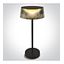 BLACK TABLE LAMP 2w WW IP44 USB RECHARGEABLE DIMMABLE thumbnail 1