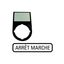 M22S-ST-F10 Carrier, +label, ARRET MARCHE thumbnail 3