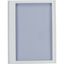BFZ-OTT-6/144 Surface mounted steel sheet door white, transparent, for 24MU per row, 6 rows thumbnail 2