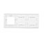 Quadruple frame, white, gold base thumbnail 2