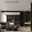 MOVABLE SPOTLIGHTS ON A GOLD CEILING STRIP FOR DINING ROOM, CARBON SERIES thumbnail 7