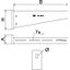 AW 55 21 A2 Wall and support bracket with welded head plate B210mm thumbnail 2