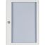 Surface mounted steel sheet door white, transparent with Profi Line handle for 24MU per row, 5 rows thumbnail 1