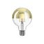 LED Gold Half Sphere Globe Light Bulb G95 7W 650Lm E27 2700K Dimmable - A14 thumbnail 1