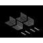 Mounting bracket for VX IT 19" mounting angles, standard and dynamic,W: 800 mm thumbnail 1