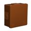 VP-001-02 Box 86x86x40mm IP55 4-pin click long rubber brown thumbnail 1