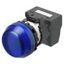 M22N Indicator, Plastic semi-spherical, Blue, Blue, 24 V, push-in term A2265093F thumbnail 1