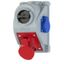 Fixed socket COMBO-POL 32A 4P 6h IP44 thumbnail 1