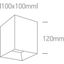 WHITE 15W WW IP20 230V SQUARE DARK LIGHT thumbnail 2