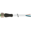 M12 female 0° A-cod. with cable PVC 3x0.34 gy UL/CSA 0.3m thumbnail 1