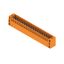 PCB plug-in connector, male header, Flange, THT solder connection, 3.50 mm, Number of poles: 42, 180°, Solder pin length (l): 3.5 mm, tinned, orange, Box thumbnail 4