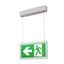 P-LIGHT Emergency Exit sign big pendant, white thumbnail 2