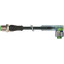 M12 male 0° / M12 female 90° A-cod. LED PUR 4x0.34 bk 70m thumbnail 2