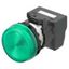 M22N Indicator, Plastic flat, Green, Green, 12 V, push-in terminal thumbnail 2
