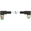 M12 male 90° / M12 female 90° A-cod. PUR 5x0.34 gy 7.0m thumbnail 1