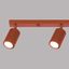 CEILING LAMP WITH SPOTLIGHTS ON A RED CARBON STRIP 4XGU10 thumbnail 4