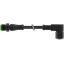 M12 male 0° / M12 female 90° A-cod. V2A SILICONE 4x0.34 bk 12m thumbnail 1