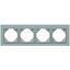 FOUR-GANG FRAME ALUMINIUM/ALUMINIUM thumbnail 1