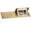 Pop-up box to be equipped - 2 x 3 modules - brushed brass thumbnail 1