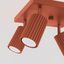 CEILING LAMP WITH FOUR SPOTLIGHTS ON A SQUARE RED CARBON ROSETTLE 4XGU10 thumbnail 3