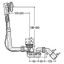 Bath siphon Multiplex with cable 40/50x540mm, chrome thumbnail 2