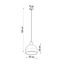 HANGING LAMP DAMASO E27 1X60W IP20 thumbnail 6