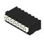 Printed circuit board terminals, 3.50 mm, Number of poles: 7, 90°, Solder pin length (l): 1.5 mm, black, PUSH IN with actuator, Clamping range, max. : 1.5 mm², Tape thumbnail 4