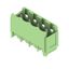 PCB plug-in connector, male header, Dovetails for fixing blocks, THT solder connection, 5.08 mm, Number of poles: 4, 180°, Solder pin length (l): 3.2 mm, tinned, Pale green, Box thumbnail 4