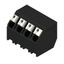 Printed circuit board terminals, 5.00 mm, Number of poles: 4, 135°, Solder pin length (l): 1.5 mm, black, PUSH IN with actuator, Clamping range, max. : 1.5 mm², Tube thumbnail 4