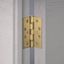 DOOR HINGE / 102 x 76 x 3 MM / BRASS thumbnail 2