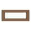 Frame - 1-gang / 7-modules - Niessen logo - Noble - Mocha thumbnail 1